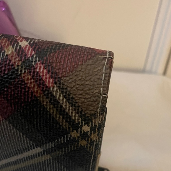 Vivienne Westwood Plaid Wallet - Red, Black, Cream - Picture 7 of 15